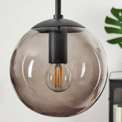 Suspension Mesas Noir, 5 Lumieres