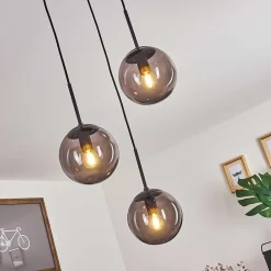 Suspension Mesas Noir, 3 Lumieres