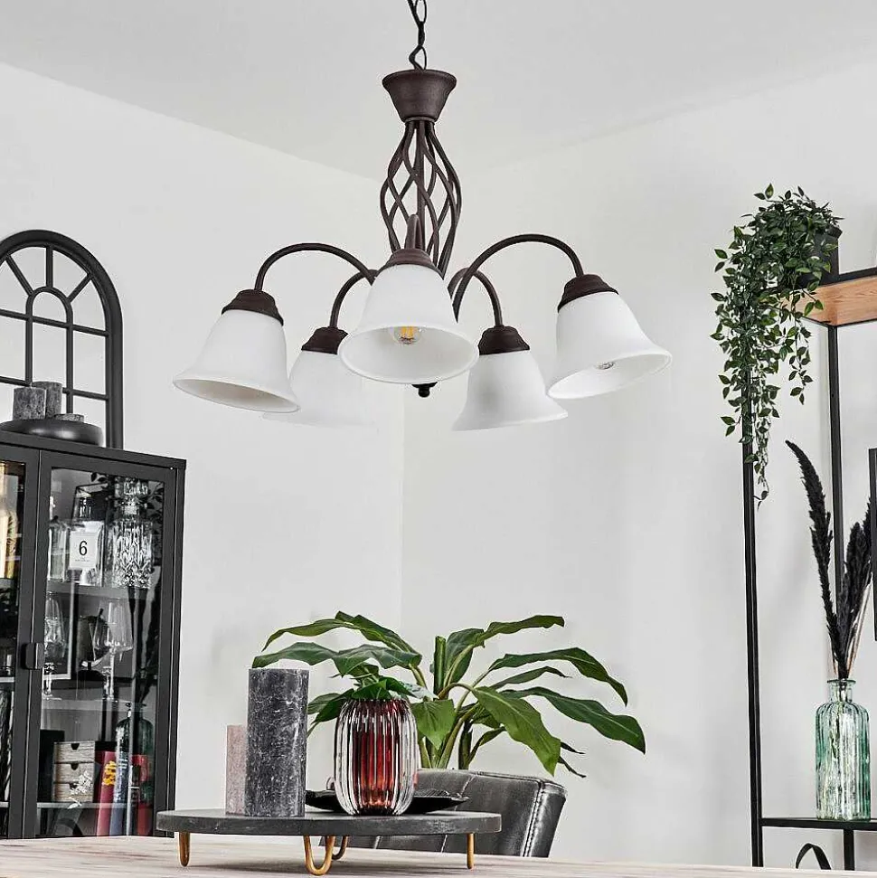 Suspension Mosquerito Rouille, 5 Lumieres