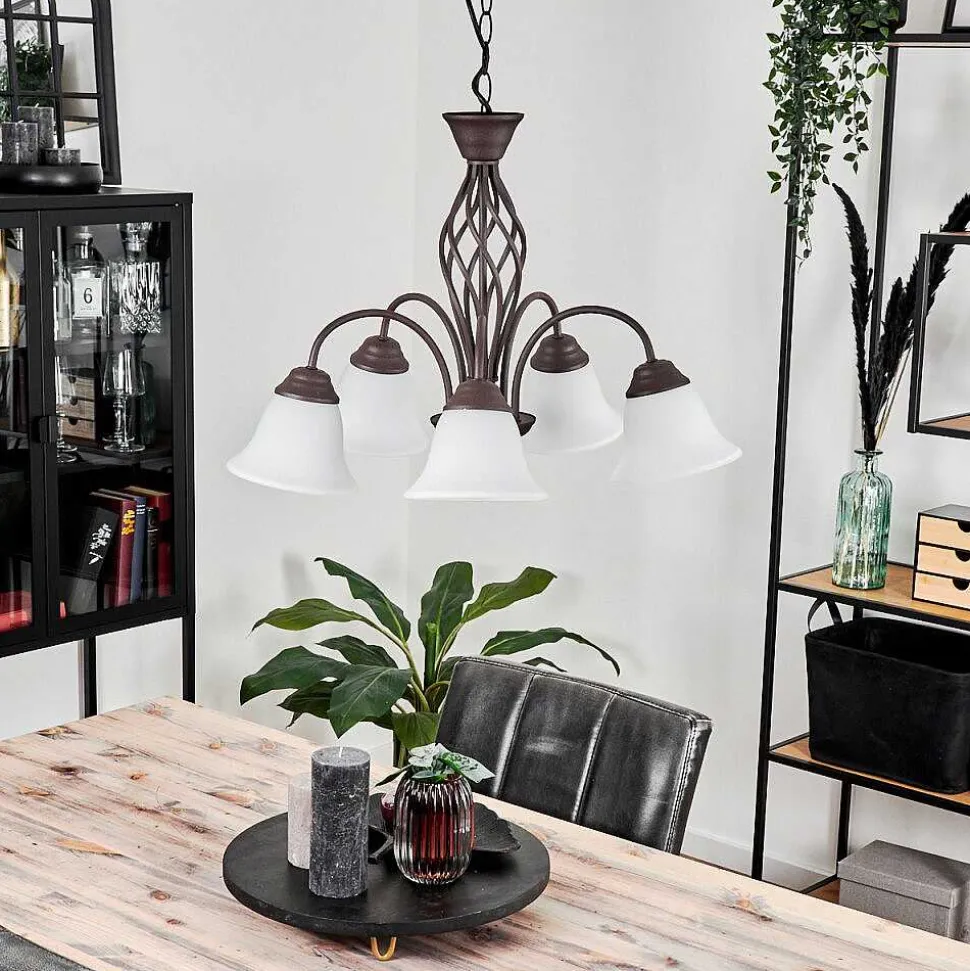 Suspension Mosquerito Rouille, 5 Lumieres