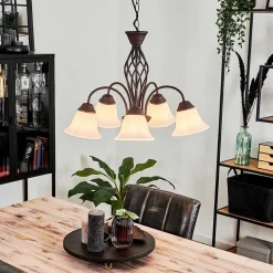 Suspension Mosquerito Rouille, 5 Lumieres