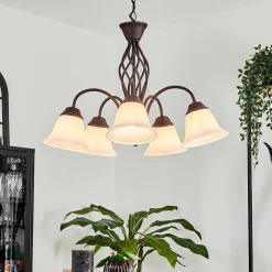 Suspension Mosquerito Rouille, 5 Lumieres