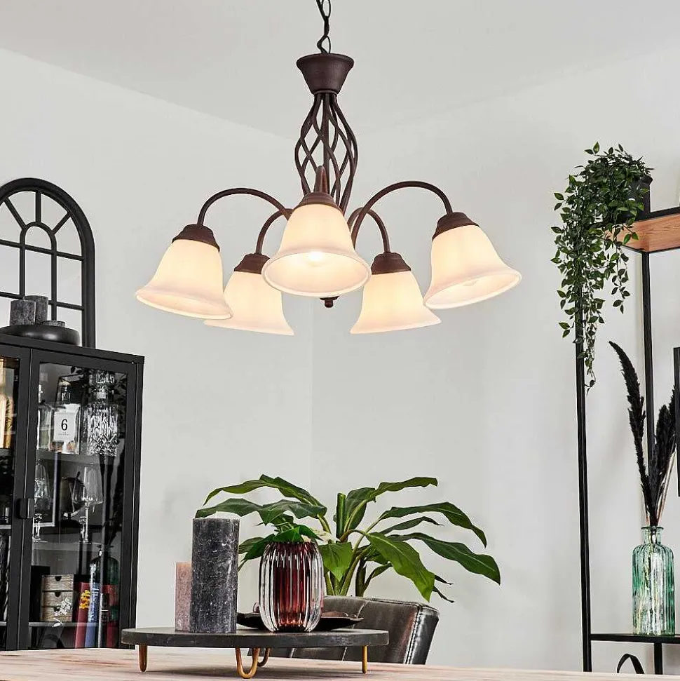 Suspension Mosquerito Rouille, 5 Lumieres