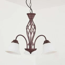 Suspension Mosquerito Rouille, 3 Lumieres