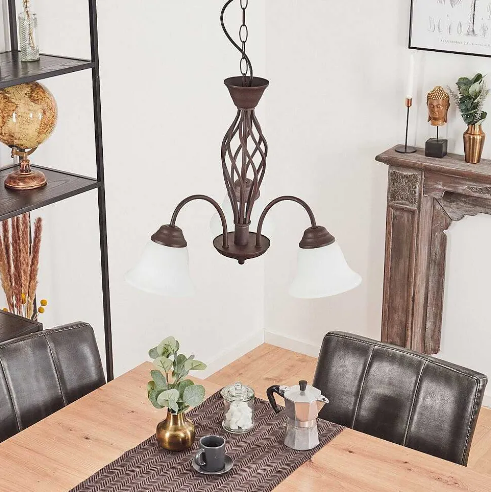 Suspension Mosquerito Rouille, 3 Lumieres