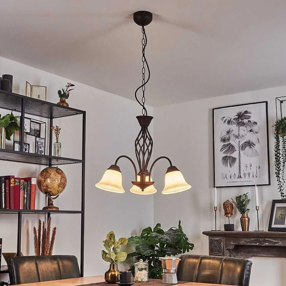 Suspension Mosquerito Rouille, 3 Lumieres