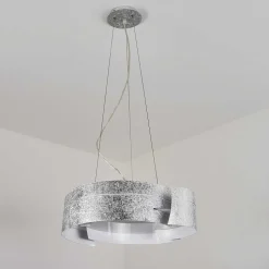 Suspension Novara Argente, 3 Lumieres