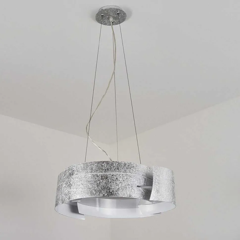 Suspension Novara Argente, 3 Lumieres