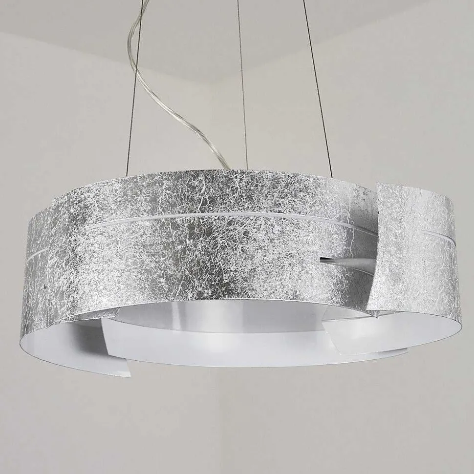 Suspension Novara Argente, 3 Lumieres