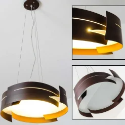 Suspension Novara Brun, 3 Lumieres