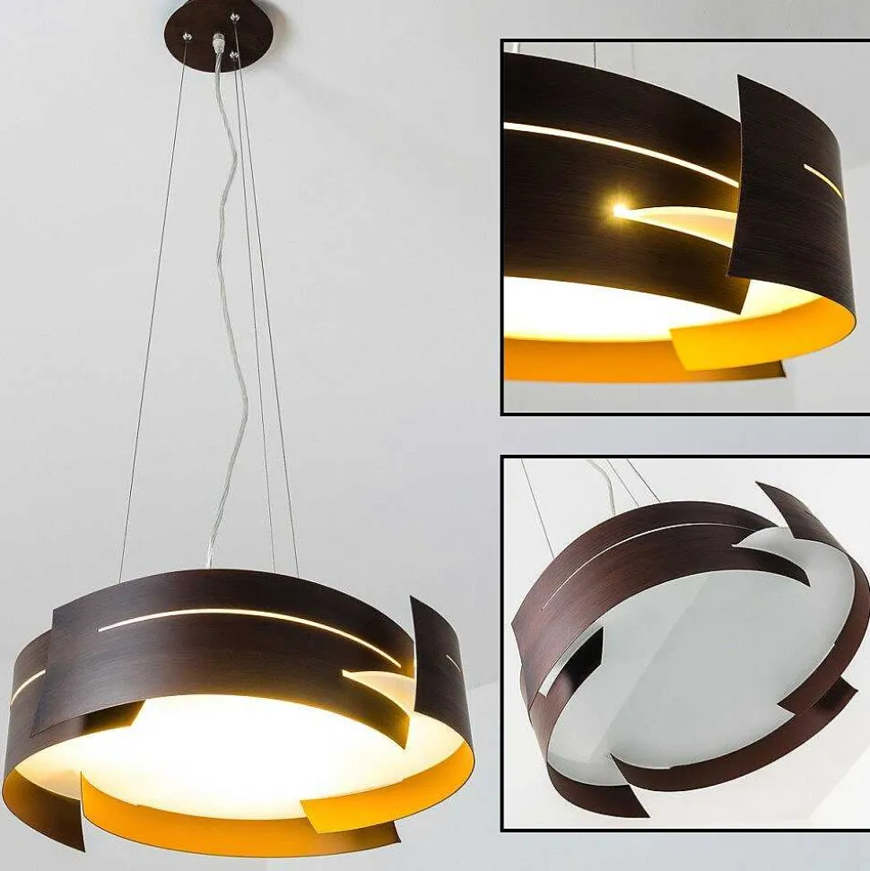 Suspension Novara Brun, 3 Lumieres