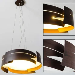 Suspension Novara Brun, 3 Lumieres