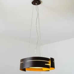 Suspension Novara Brun, 3 Lumieres