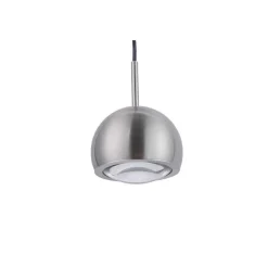 Suspension Paul Neuhaus Q-Adam Led Acier Inoxydable, 1 Lumiere, Telecommandes, Changeur De Couleurs
