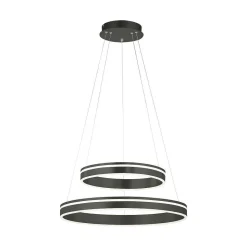 Suspension Paul Neuhaus Q-Vito Led Anthracite, 1 Lumiere, Telecommandes