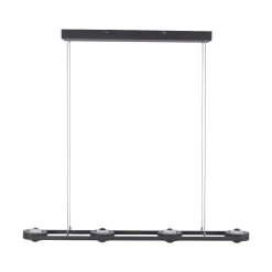 Suspension Paul Neuhaus Q-Mia Led Anthracite, 16 Lumieres, Telecommandes, Changeur De Couleurs