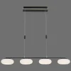 Suspension Paul Neuhaus Q-Etienne Led Noir, 4 Lumieres, Telecommandes