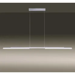 Suspension Paul Neuhaus Q-Henrik Led Aluminium, 3 Lumieres, Telecommandes