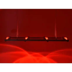 Suspension Paul Neuhaus Q-Fisheye Led Acier Inoxydable, 8 Lumieres, Telecommandes, Changeur De Couleurs