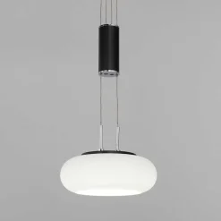 Suspension Paul Neuhaus Q-Etienne Led Noir, 3 Lumieres, Telecommandes