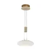 Suspension Paul Neuhaus Q-Etienne Led Laiton, 1 Lumiere, Telecommandes