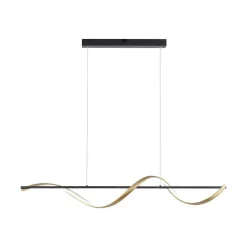 Suspension Paul Neuhaus Q-Swing Led Anthracite, Or, 1 Lumiere, Telecommandes