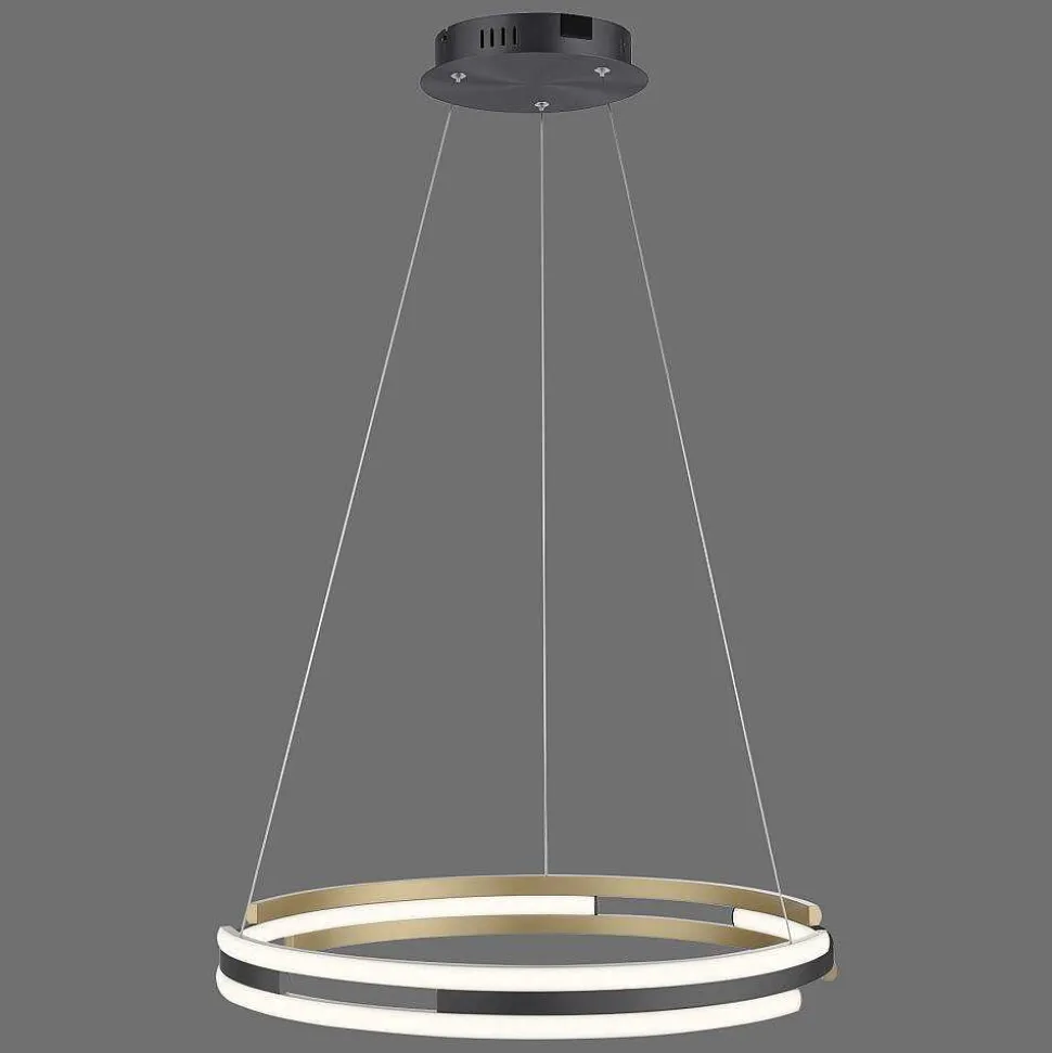 Suspension Paul Neuhaus Q-Beluga Led Or, 1 Lumiere, Telecommandes