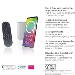 Suspension Paul Neuhaus Q-Beluga Led Or, 1 Lumiere, Telecommandes