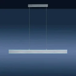 Suspension Paul-Neuhaus Q-Adriana Led Aluminium, 2 Lumieres, Telecommandes