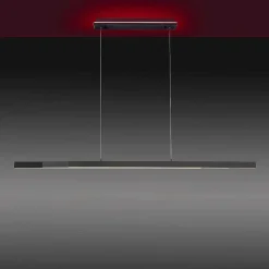 Suspension Paul-Neuhaus Q-Arian Led Anthracite, 4 Lumieres, Telecommandes