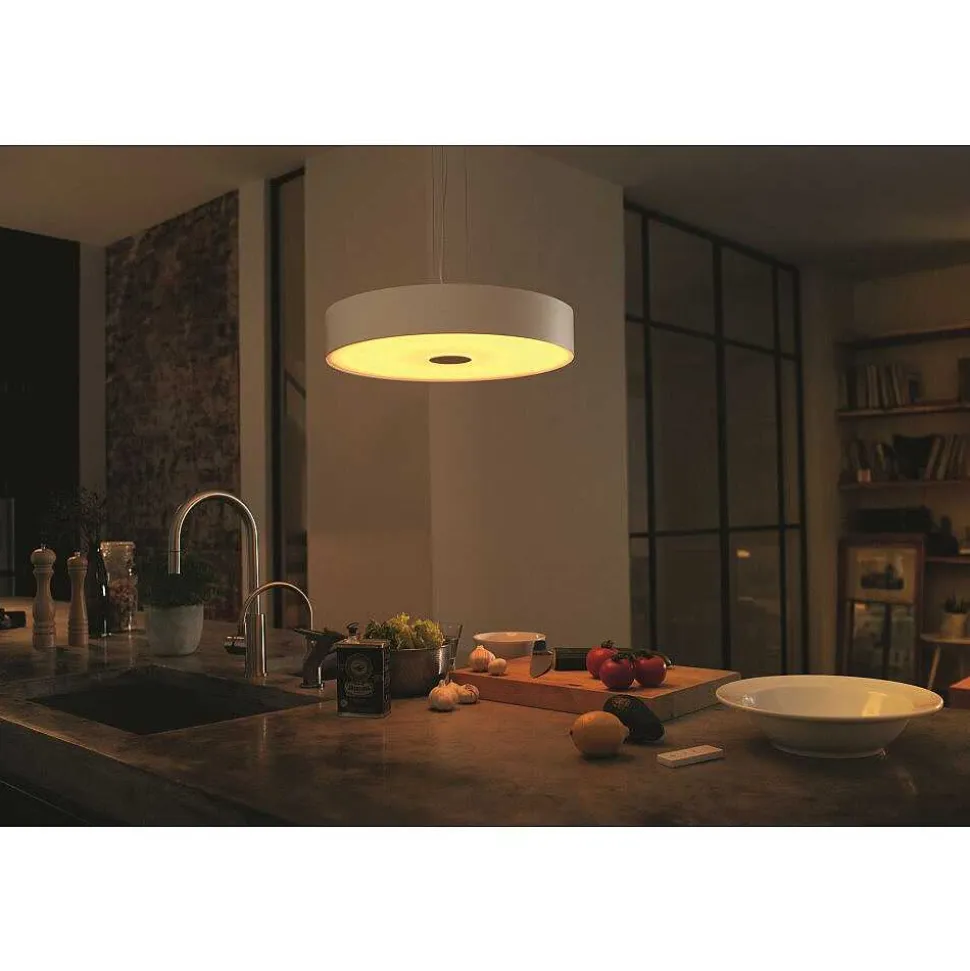 Suspension Philips Hue Fair Led Blanc, 1 Lumiere, Telecommandes