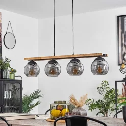 Suspension Podre Ecru, 4 Lumieres