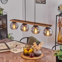 Suspension Podre Ecru, 4 Lumieres