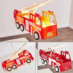 Suspension Praya Rouge, 2 Lumieres