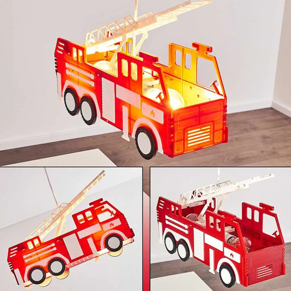 Suspension Praya Rouge, 2 Lumieres