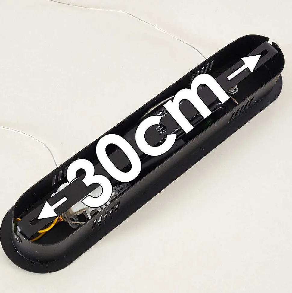 Suspension Rezat Led Noir Dore, 6 Lumieres