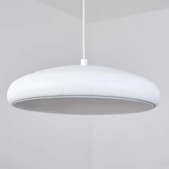 Suspension Rhone Led Blanc, 1 Lumiere, Changeur De Couleurs