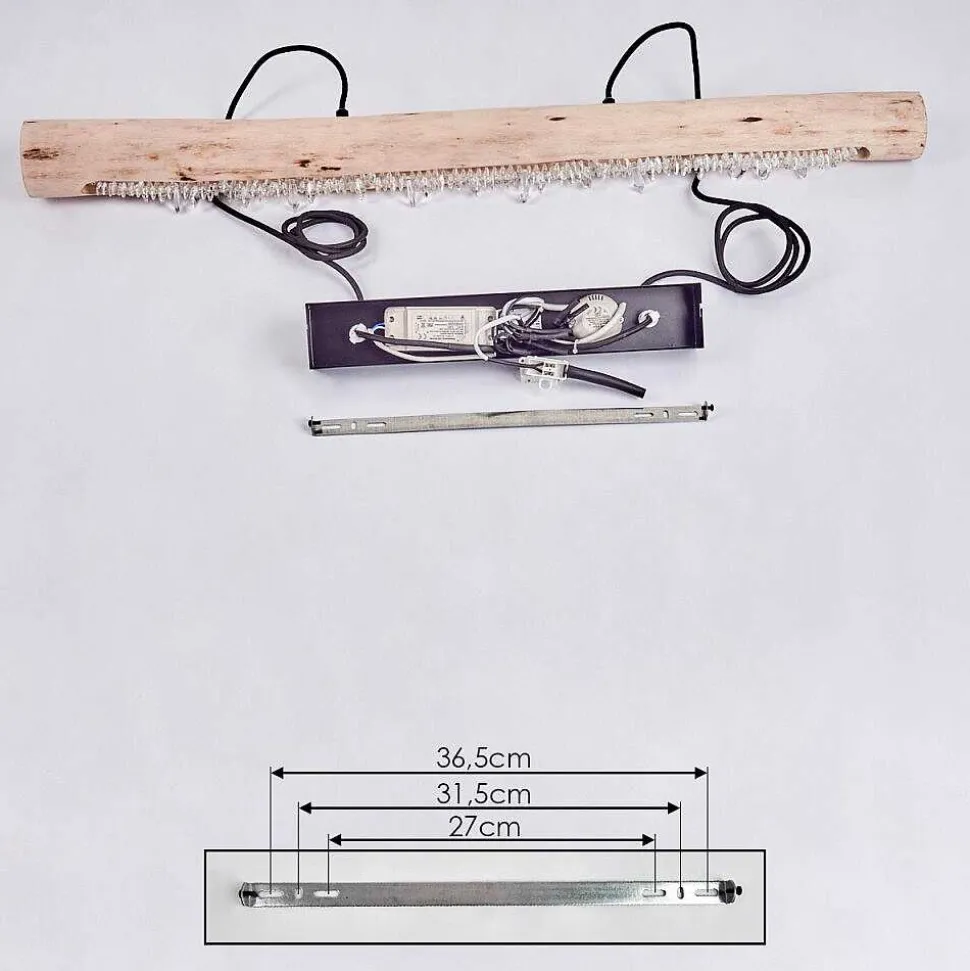 Suspension Rodeche Led Noir, 2 Lumieres