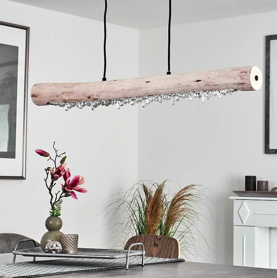 Suspension Rodeche Led Noir, 2 Lumieres