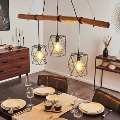 Suspension Seegaard Noir, 3 Lumieres