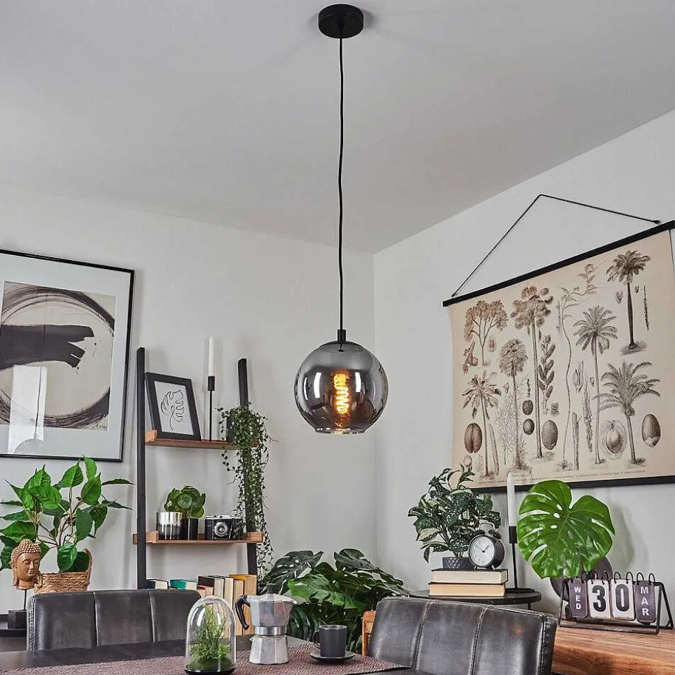 Suspension Sernf Noir, 1 Lumiere