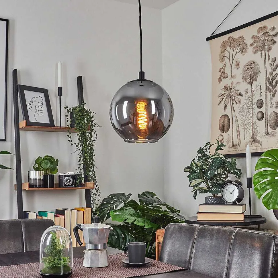 Suspension Sernf Noir, 1 Lumiere