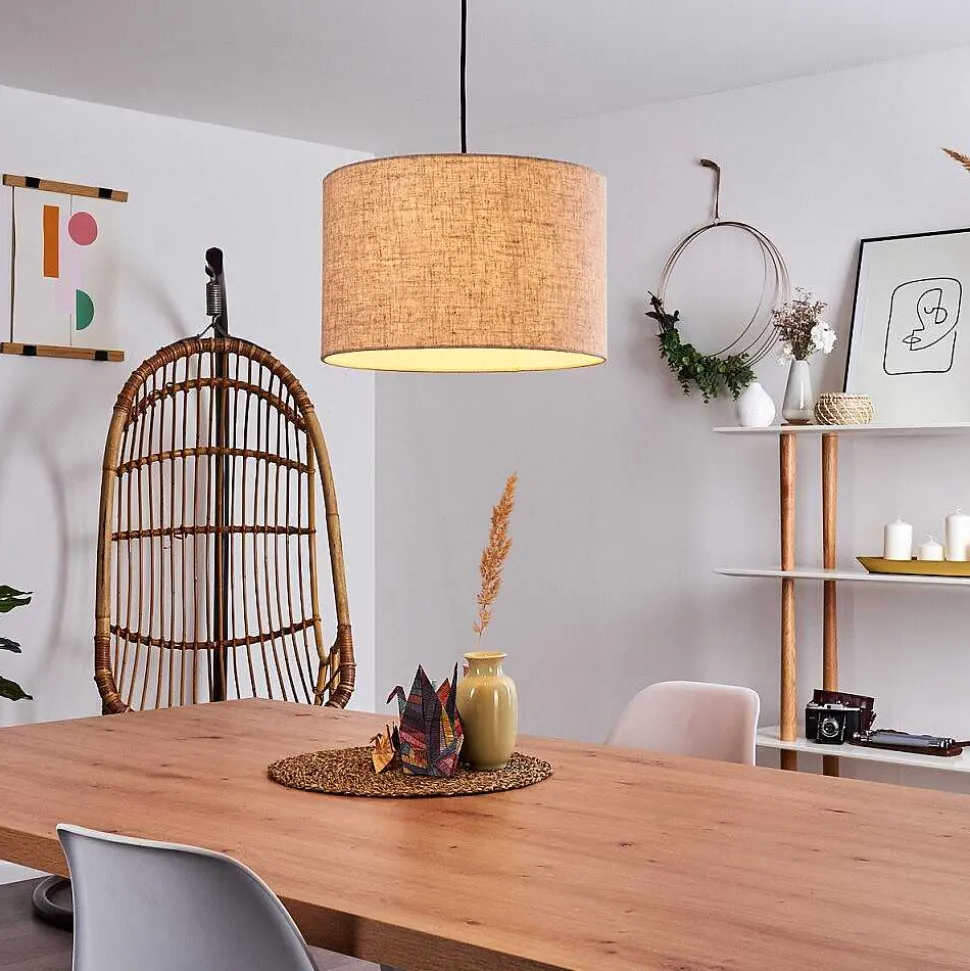 Suspension Shiburg Bois Clair, 1 Lumiere