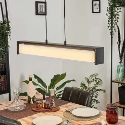 Suspension Siders Led Noir, 1 Lumiere, Changeur De Couleurs