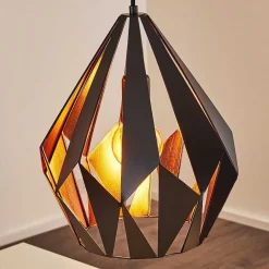 Suspension Situk Cuivre, Noir, 1 Lumiere