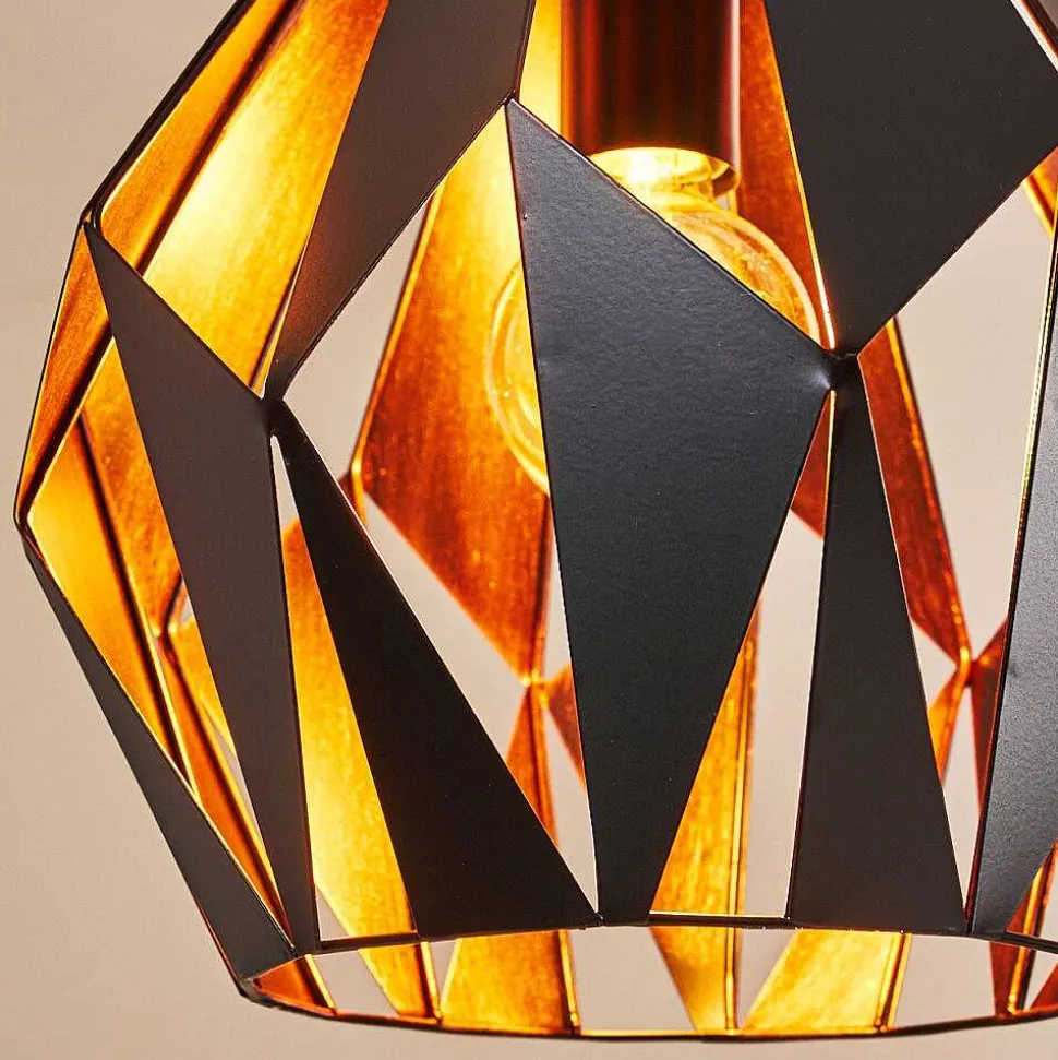 Suspension Situk Cuivre, Noir, 1 Lumiere