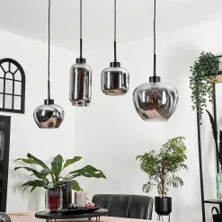 Suspension Talok Fume, 4 Lumieres