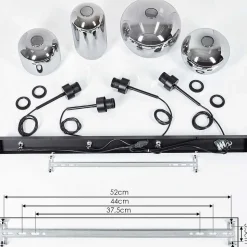 Suspension Talok Fume, 4 Lumieres