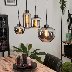 Suspension Talok Fume, 4 Lumieres