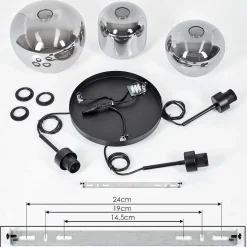 Suspension Talok Fume, 3 Lumieres